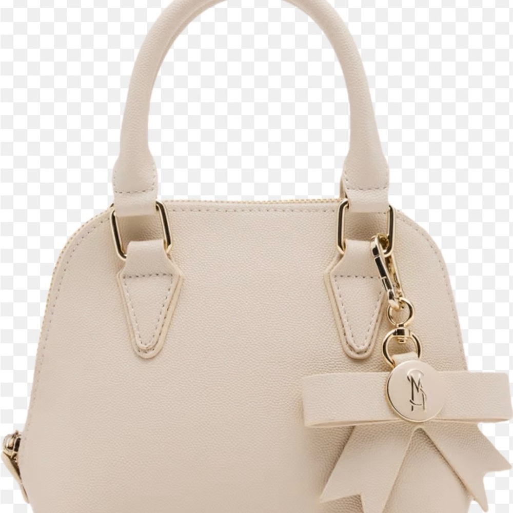 Steve Madden Bhope-d Mini Satchel with Crossbody Strap with Detachable Bow Charm
